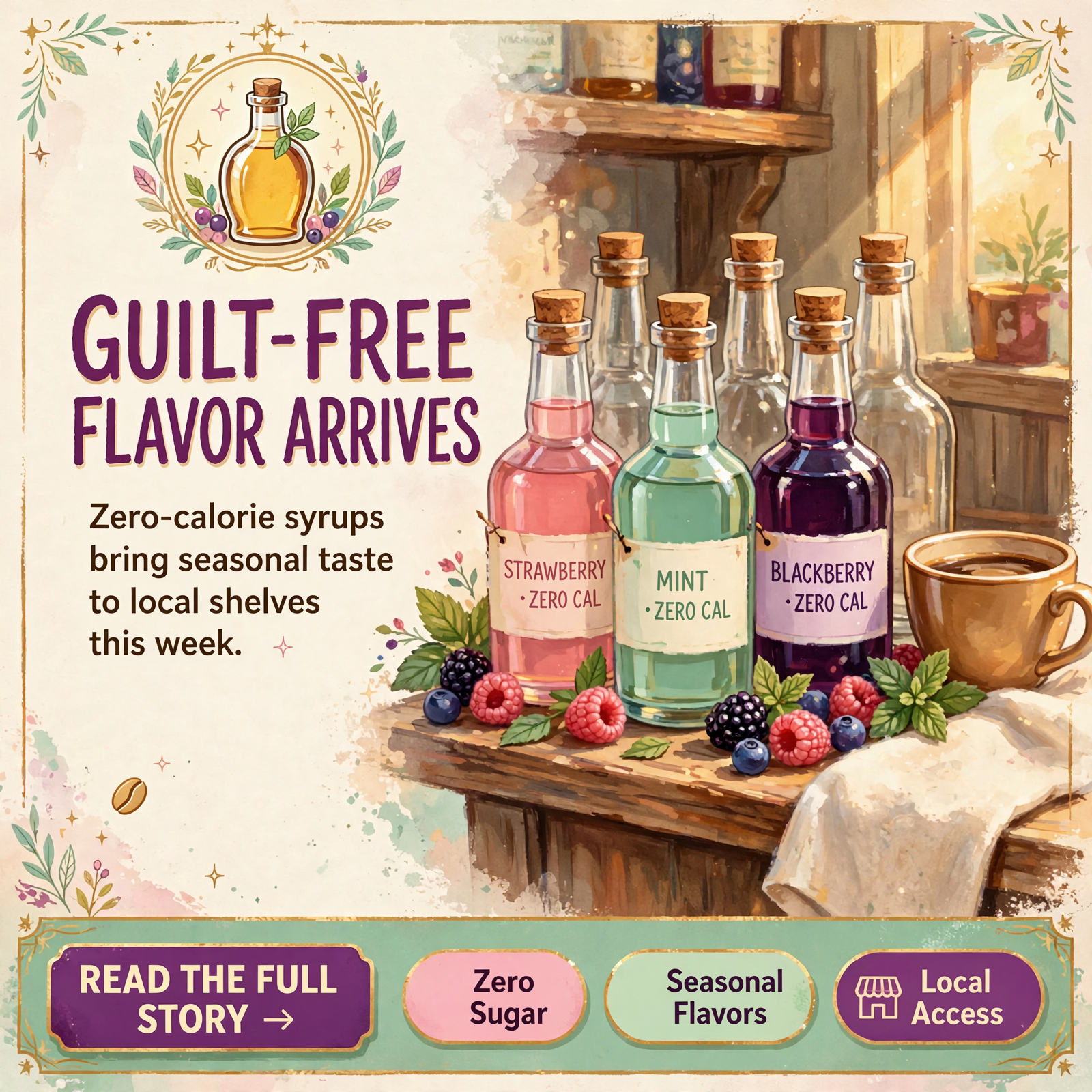 Featured image for "🧴 LaLa's Bazaar Restocks Skinny Mixes Syrups with New Seasonal Flavors"