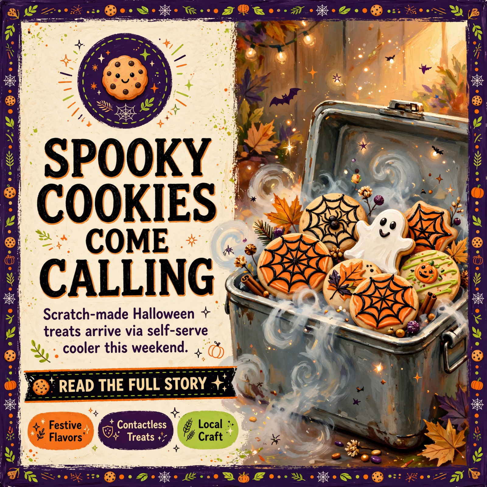 Featured image for "🍪 Just Frosted Brings Halloween Cookie Cooler to Lusk This Weekend"