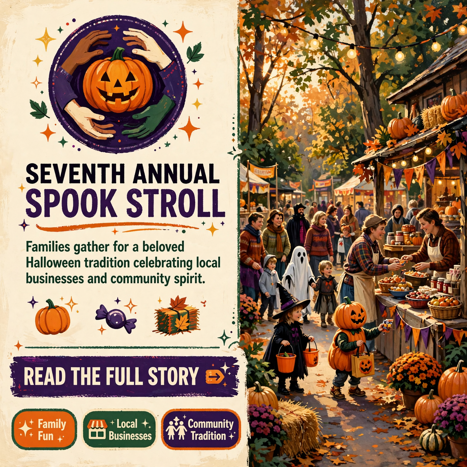 Featured image for "🎃 Seventh Annual Spook Stroll Comes to Dunlap on October 17"