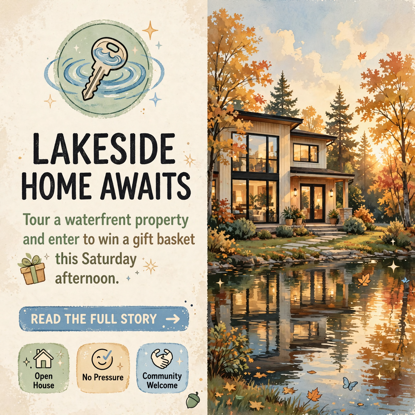 Featured image for "🏡 Lake Home Open House in Tracy City - October 24th with Gift Basket Raffle"
