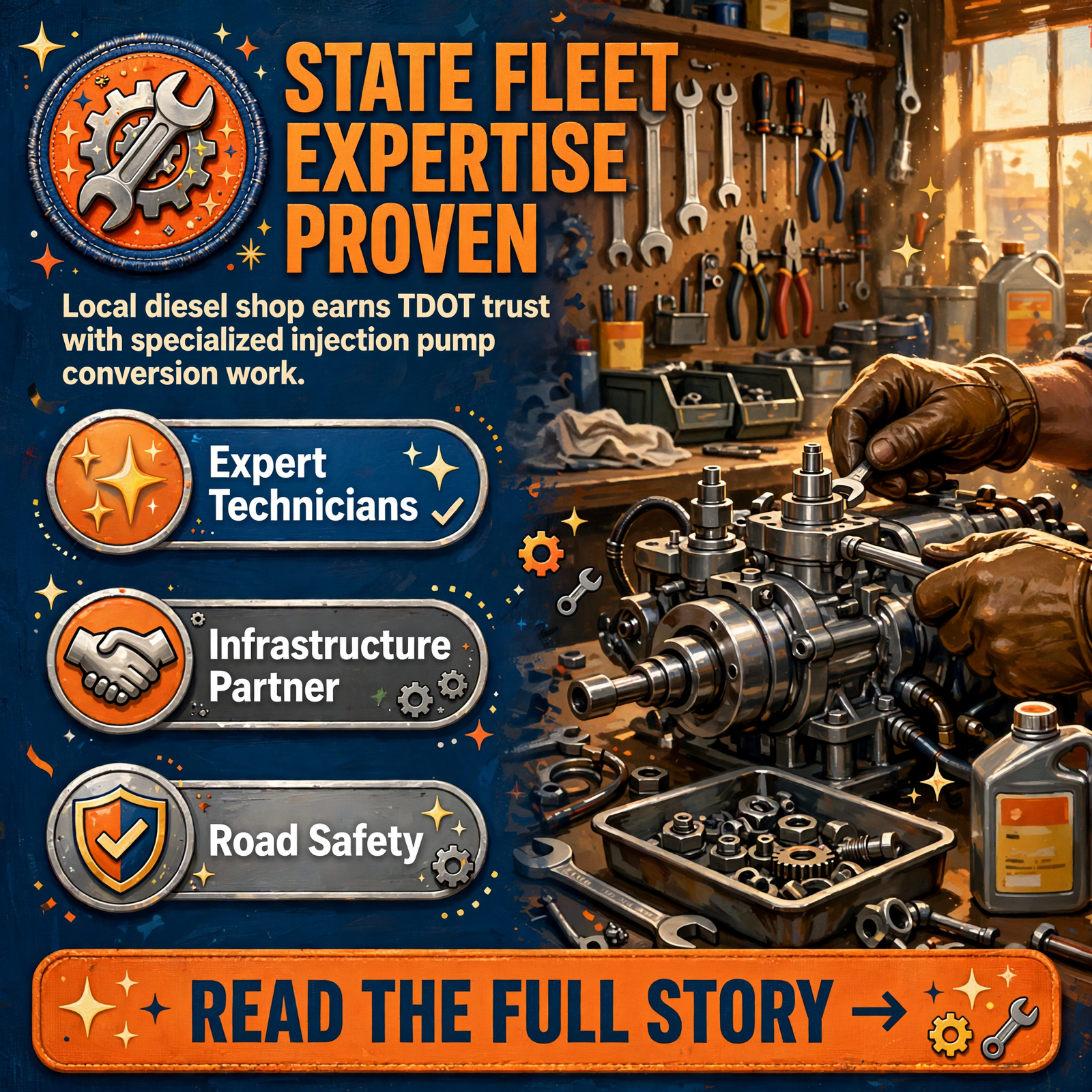Featured image for "🔧 J2 Diesel & Gas Repair Completes Major Work on TDOT Highway Incident Response Unit in Soddy-Daisy"