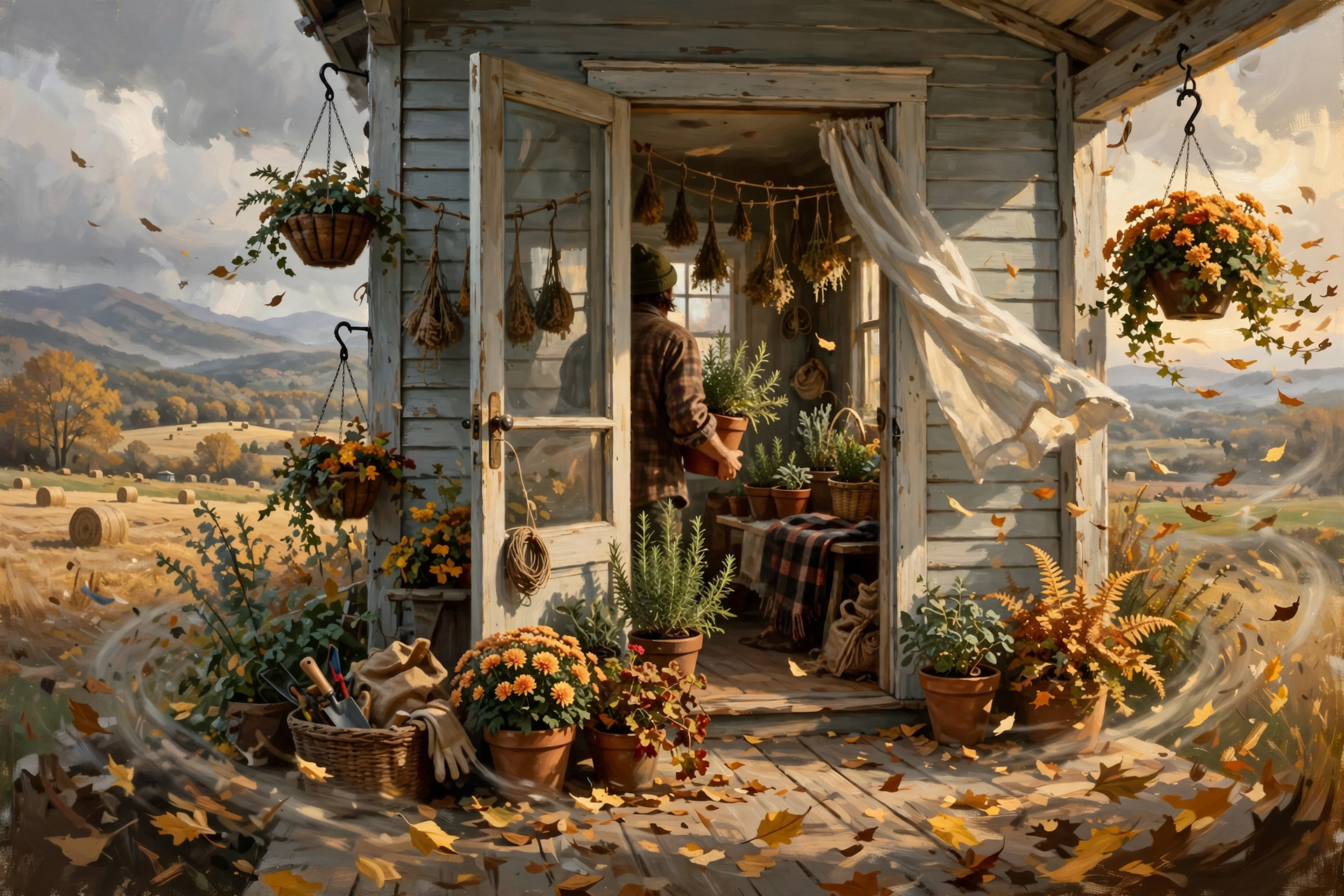 Illustration for 🌾 A Windy Front, Two Chilly Nights and a Dry Week Behind Them: Porch Plants In, Hay Math Done, and a Canning Class to Circle — Your Farm & Garden Report