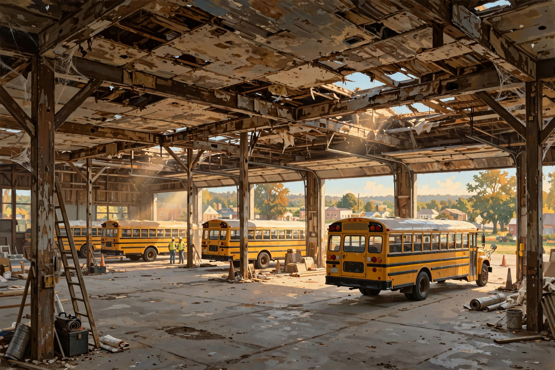 Illustration for 🚌 Still Open: Bus Garage Roof Bids Due Oct. 26