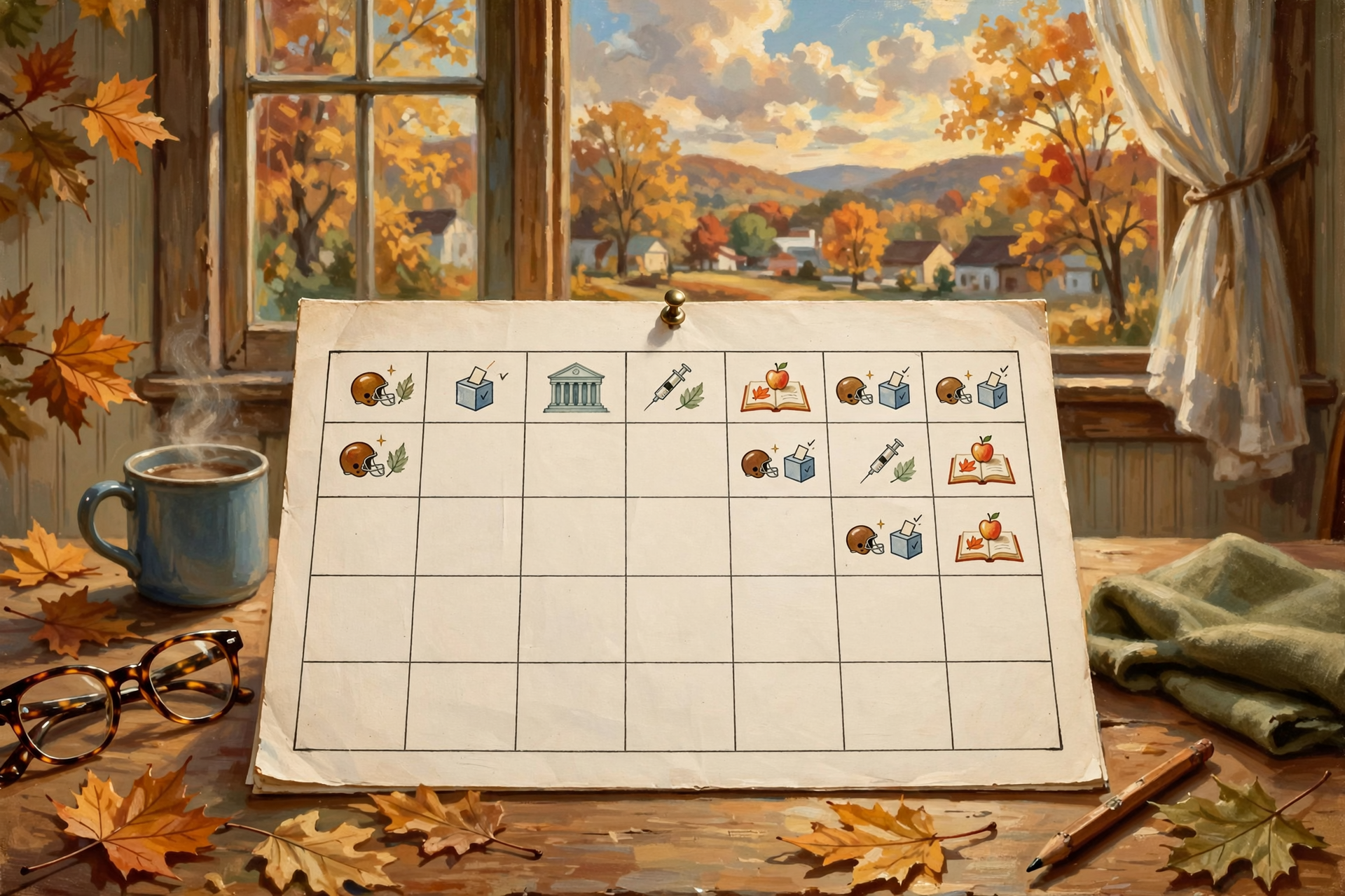 Illustration for 📅 Week-Ahead Government & Schools Calendar (Fri Oct 16 – Fri Oct 23)