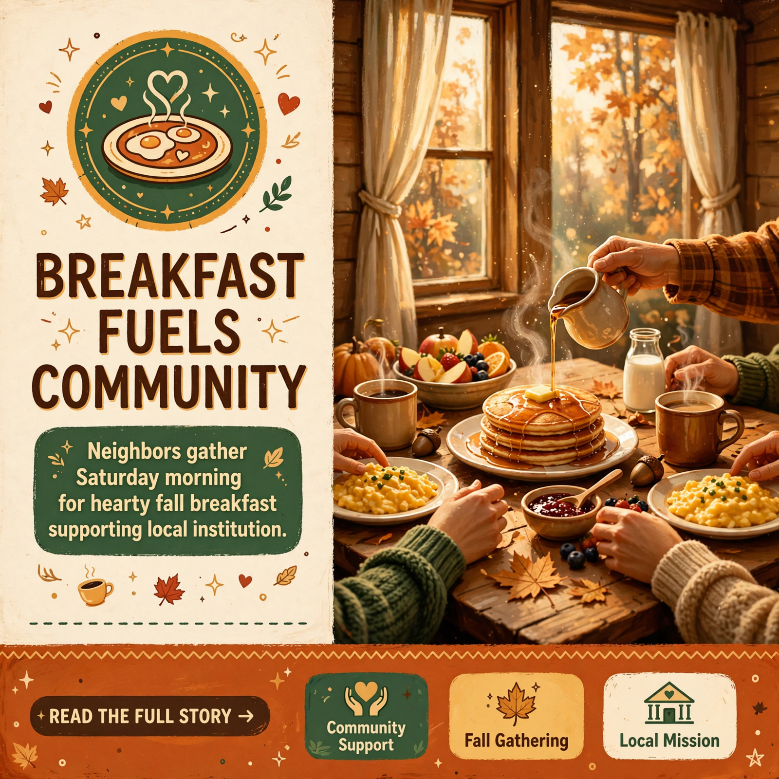 Featured image for "🍳 Annual Fall Breakfast Fundraiser at Fredonia Mountain Community Center"