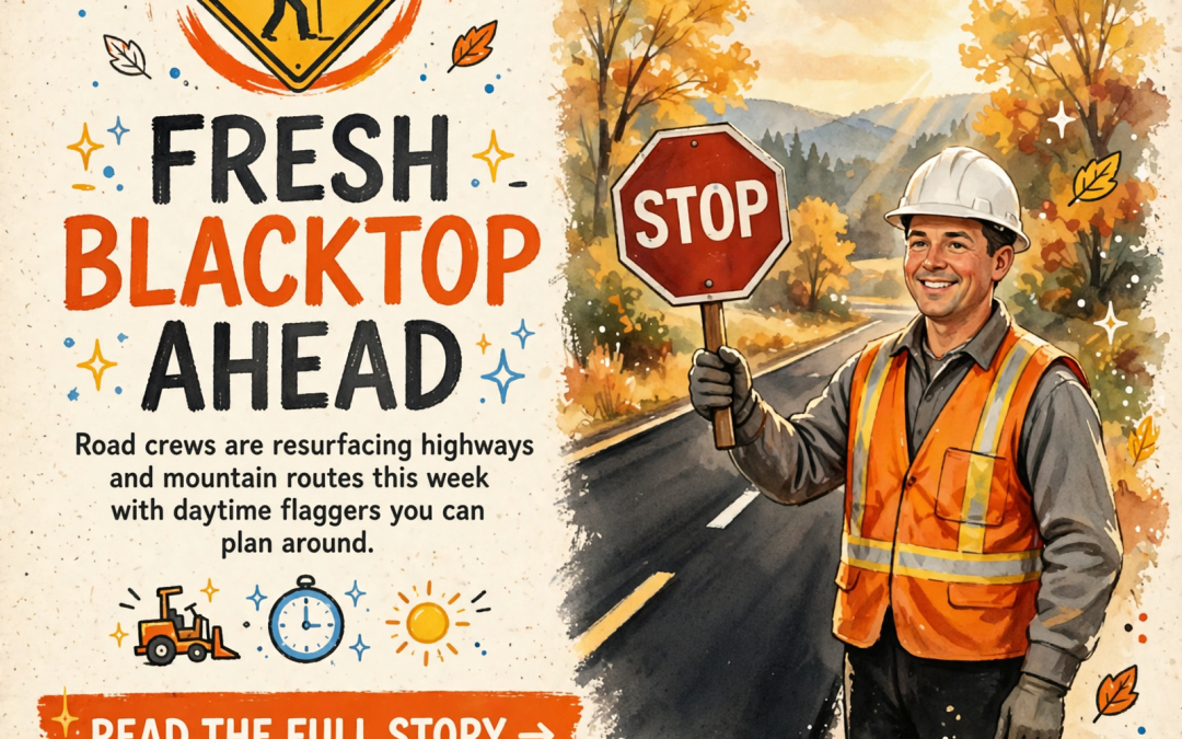 🚧 Fresh Blacktop on U.S. 127, Flaggers on the Signal Mountain Road and an Easy Weekend at Home: Your Roads & Commute Report