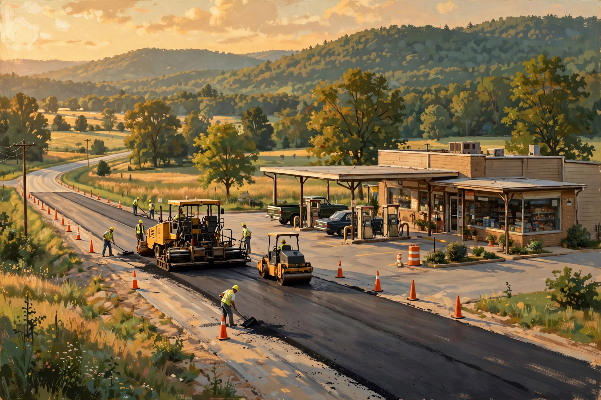 Illustration for β½ Marion County: A Monday Paving Stop and Popular Springs Road