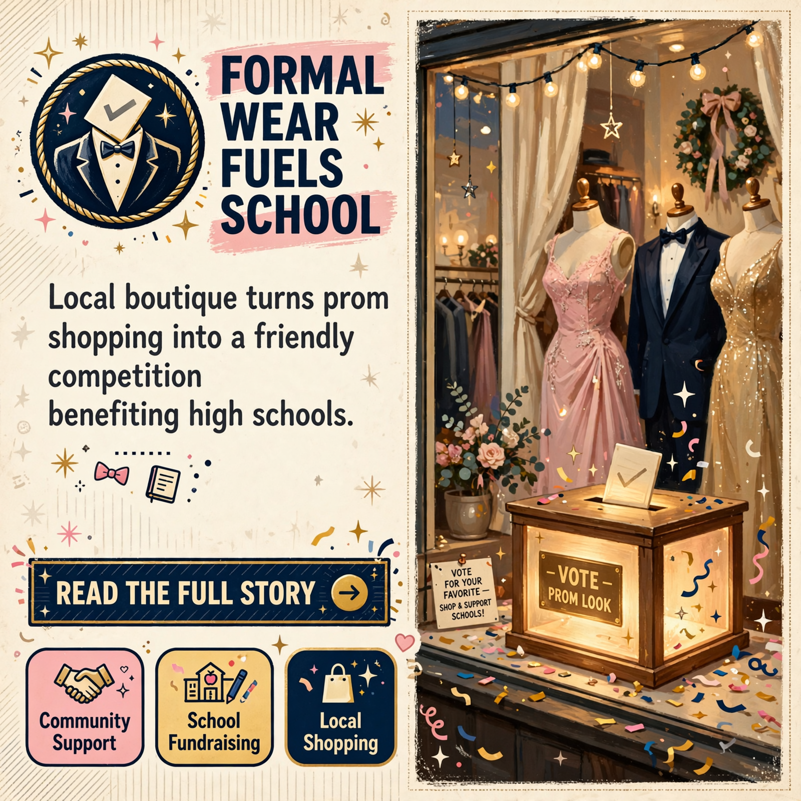 Featured image for "🎓 LaLa's Bazaar Formal Face-Off: High Schools Compete for Prom Donation Votes in Sequatchie Valley"