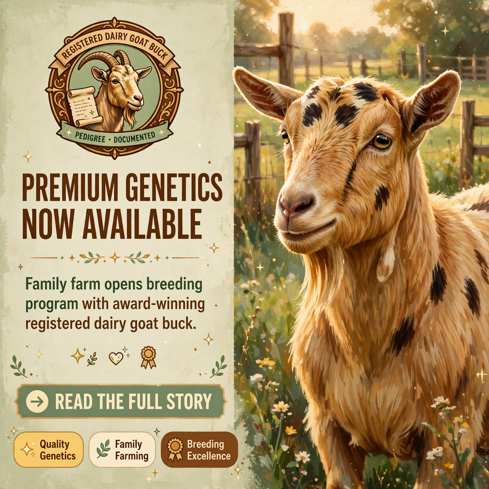 Featured image for "🐐 Boofer Farms Offers Registered Nigerian Dwarf Buck for Stud Service in Evensville"