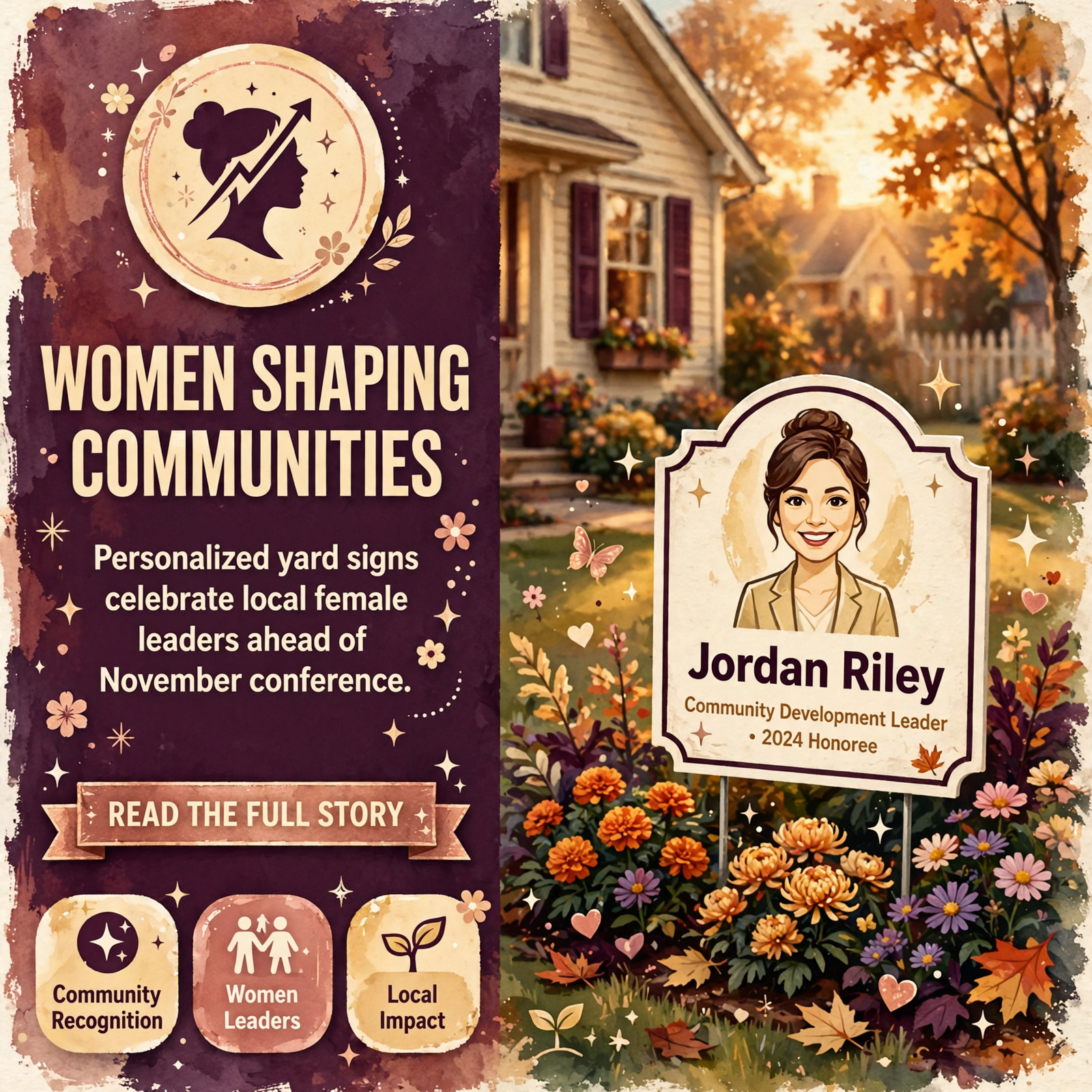 Featured image for "🎀 Women Shaping Warren County Yard Signs Celebrate Local Leaders Ahead of November Conference"