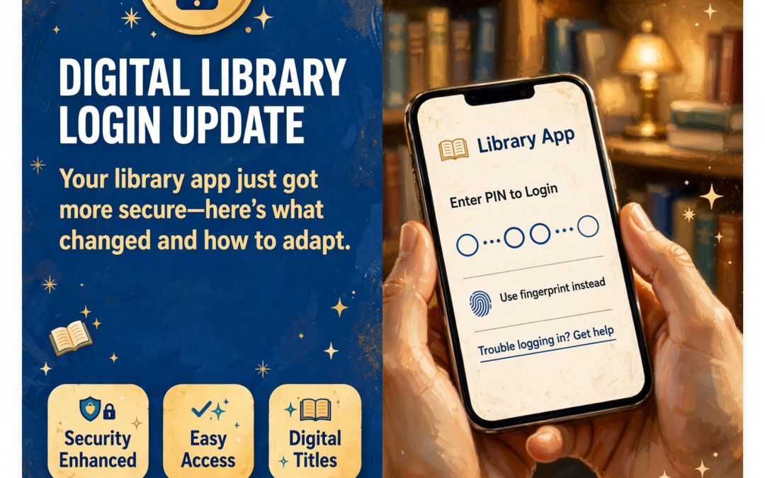 📱 Libby App Login Update: Spencer Library Alerts Patrons to New PIN Requirement