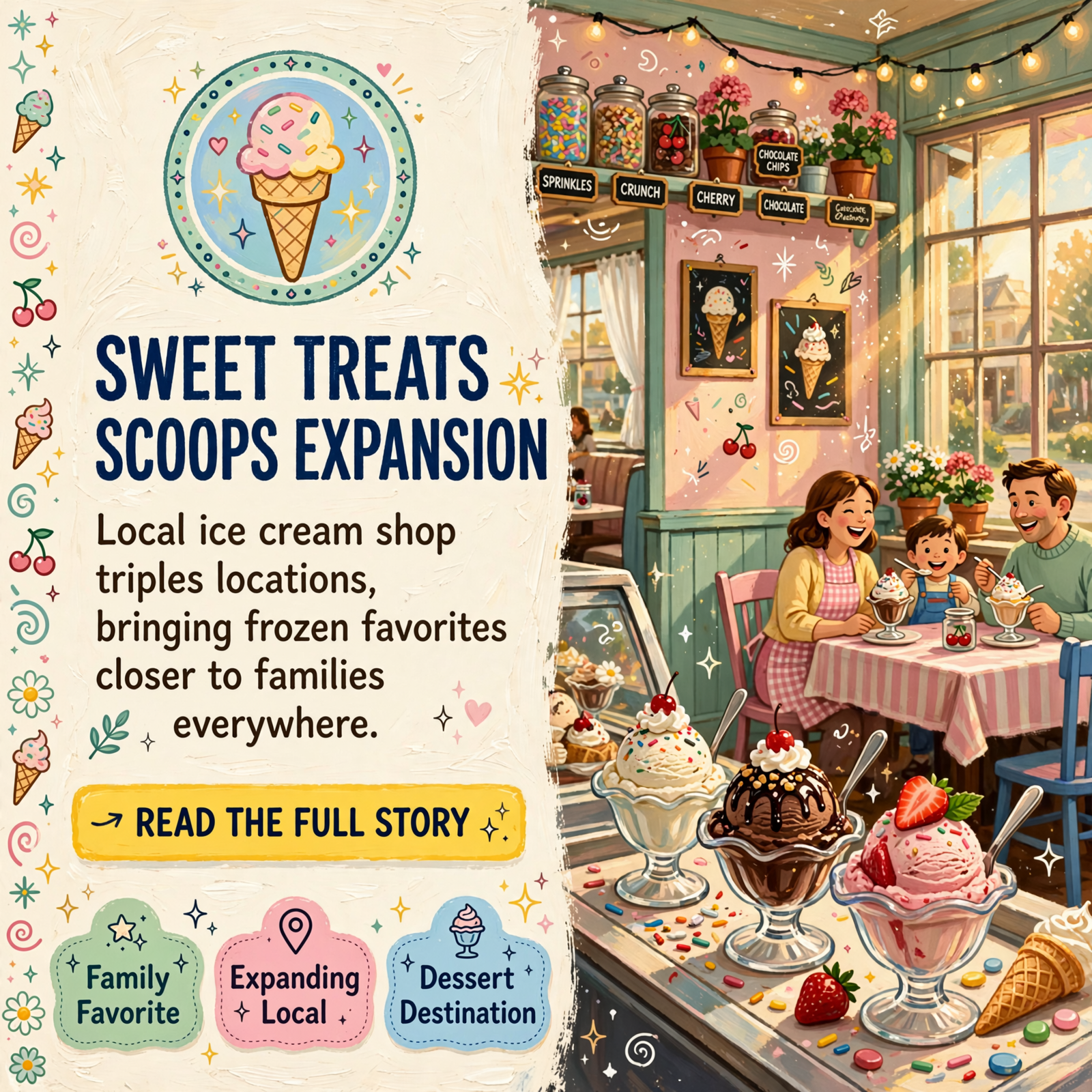 Featured image for "🍦 Sweet Treats Expands Across Three Locations in Fort Oglethorpe, Hixson, and Chattanooga"