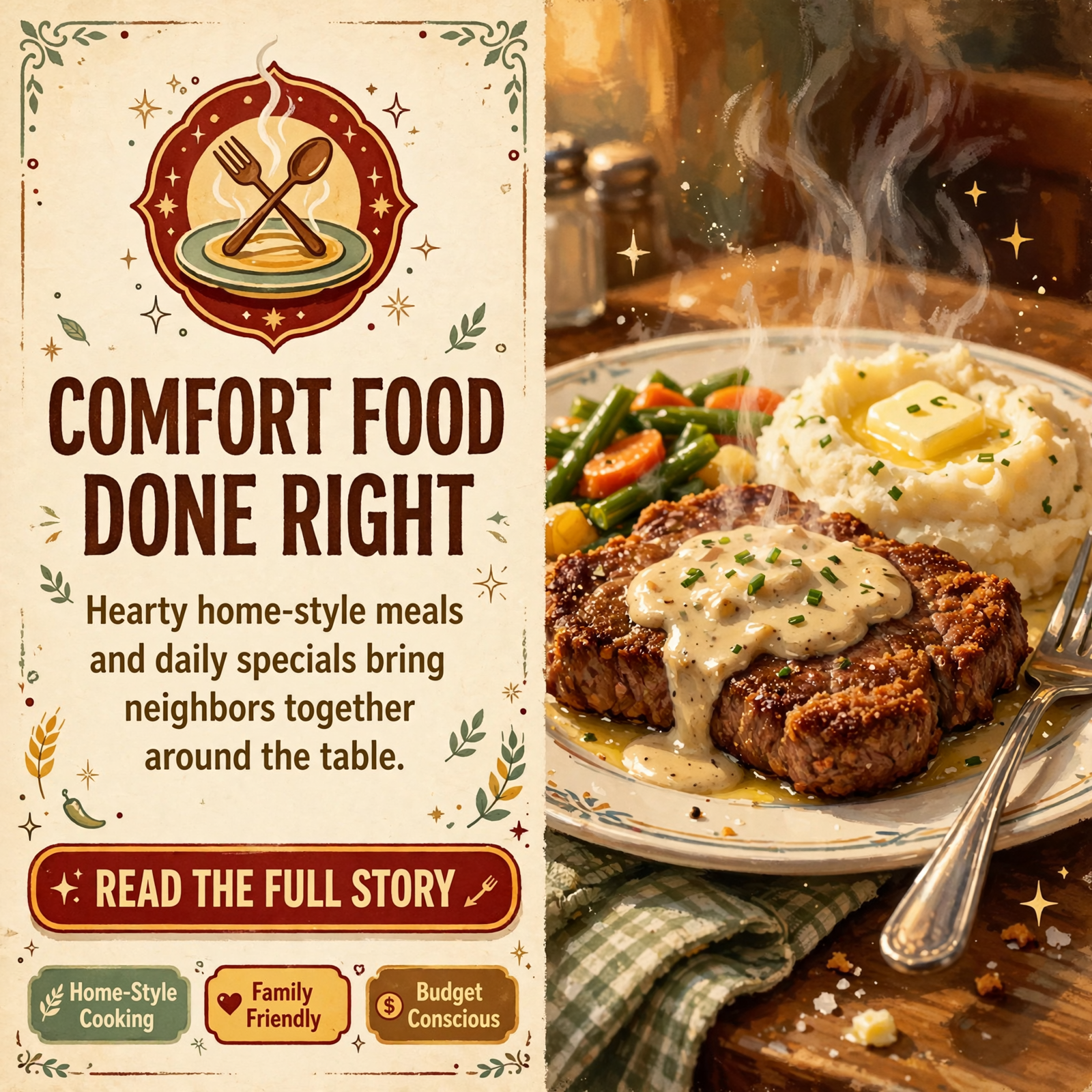Featured image for "🍽️ Cafe on 28 Shares Today's Comfort Food Specials in Whitwell"