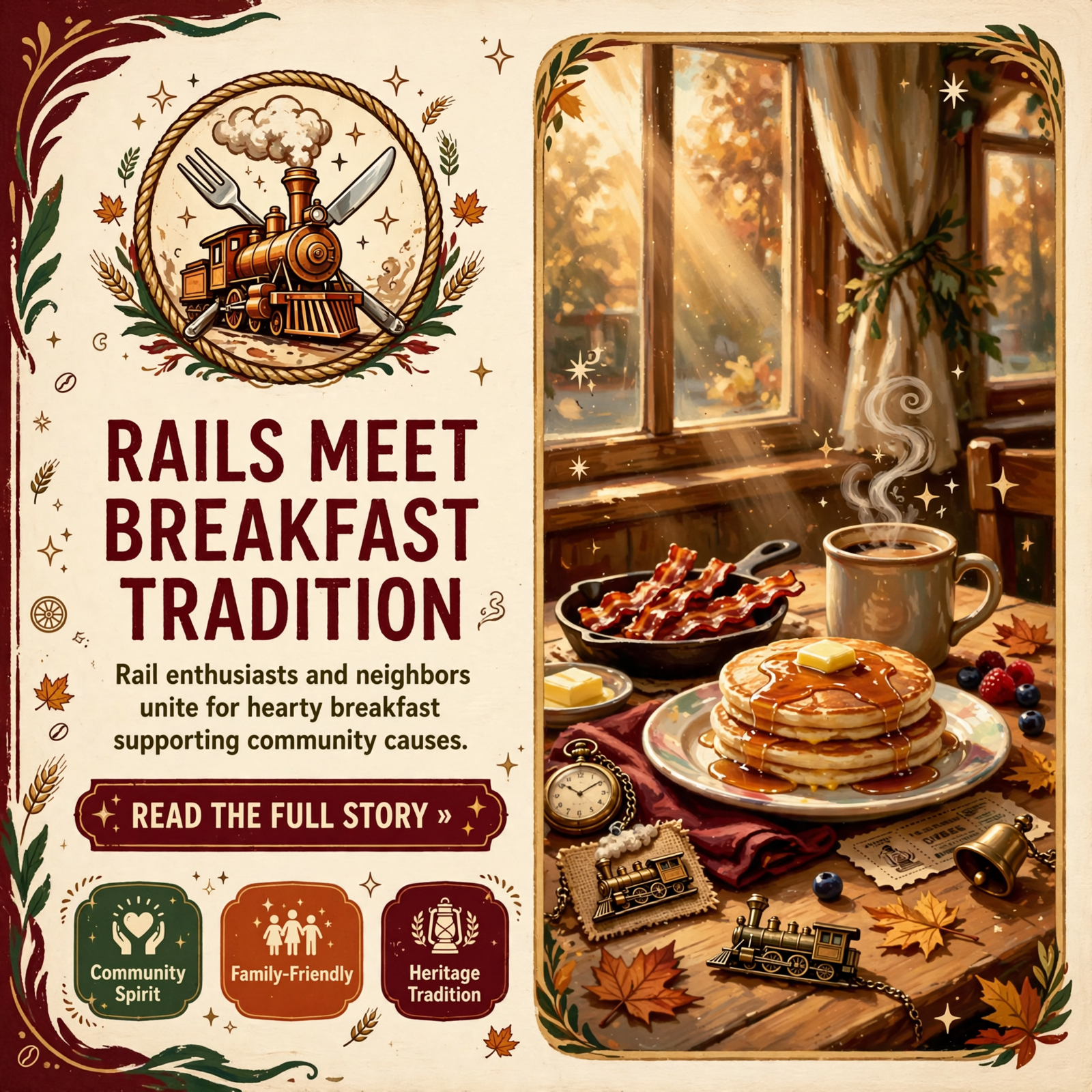 Featured image for "🚂 Eagle Point Railroad Hosts Community Fundraising Breakfast on Saturday"