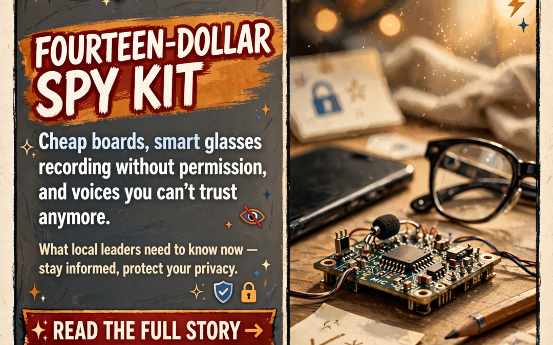 🕵️ A $14 Bug, Glasses That Listened on Their Own, and Voices You Can’t Trust