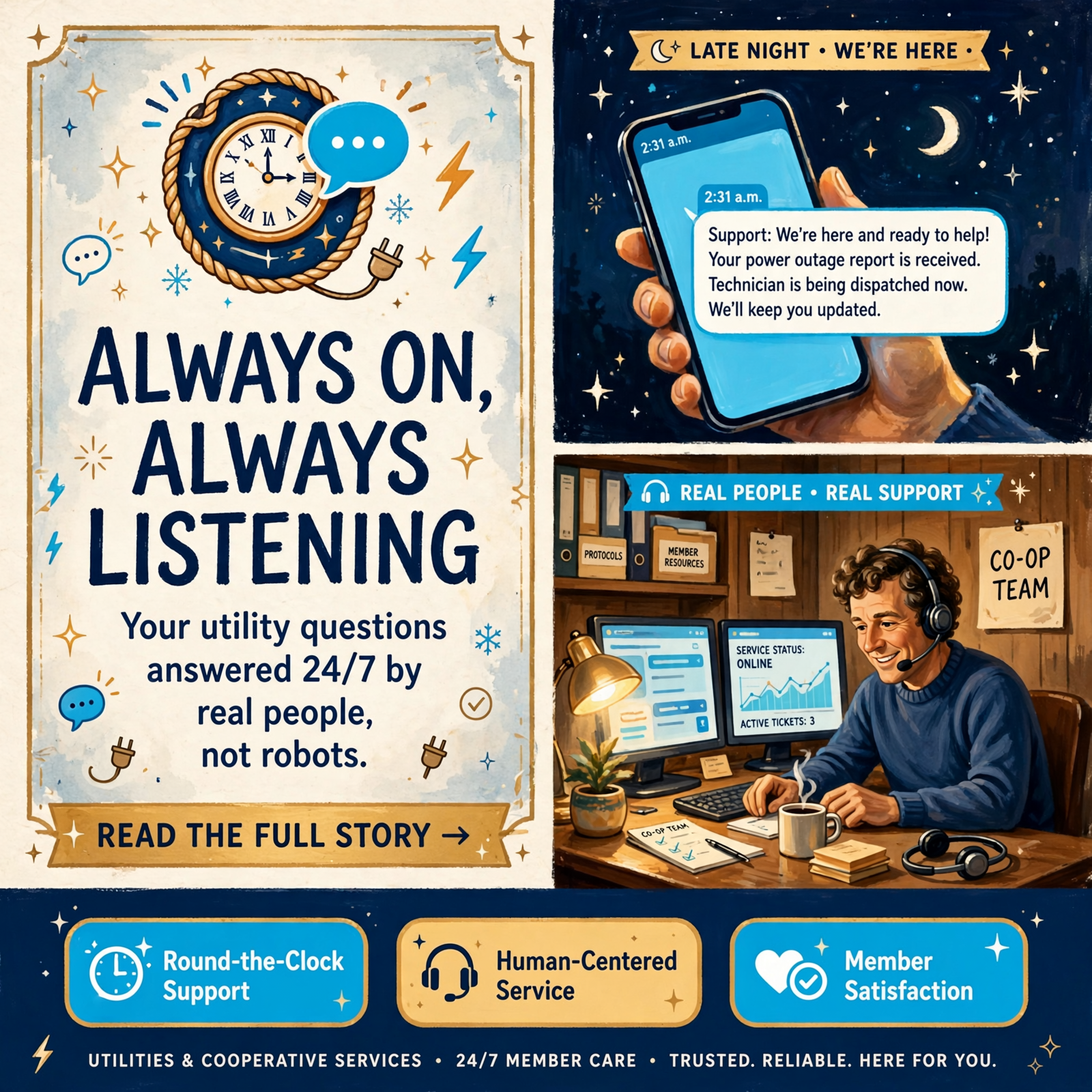 Featured image for "📱 Cooperative Response Center Highlights 24/7 Social Media Support for Utilities and Cooperatives"