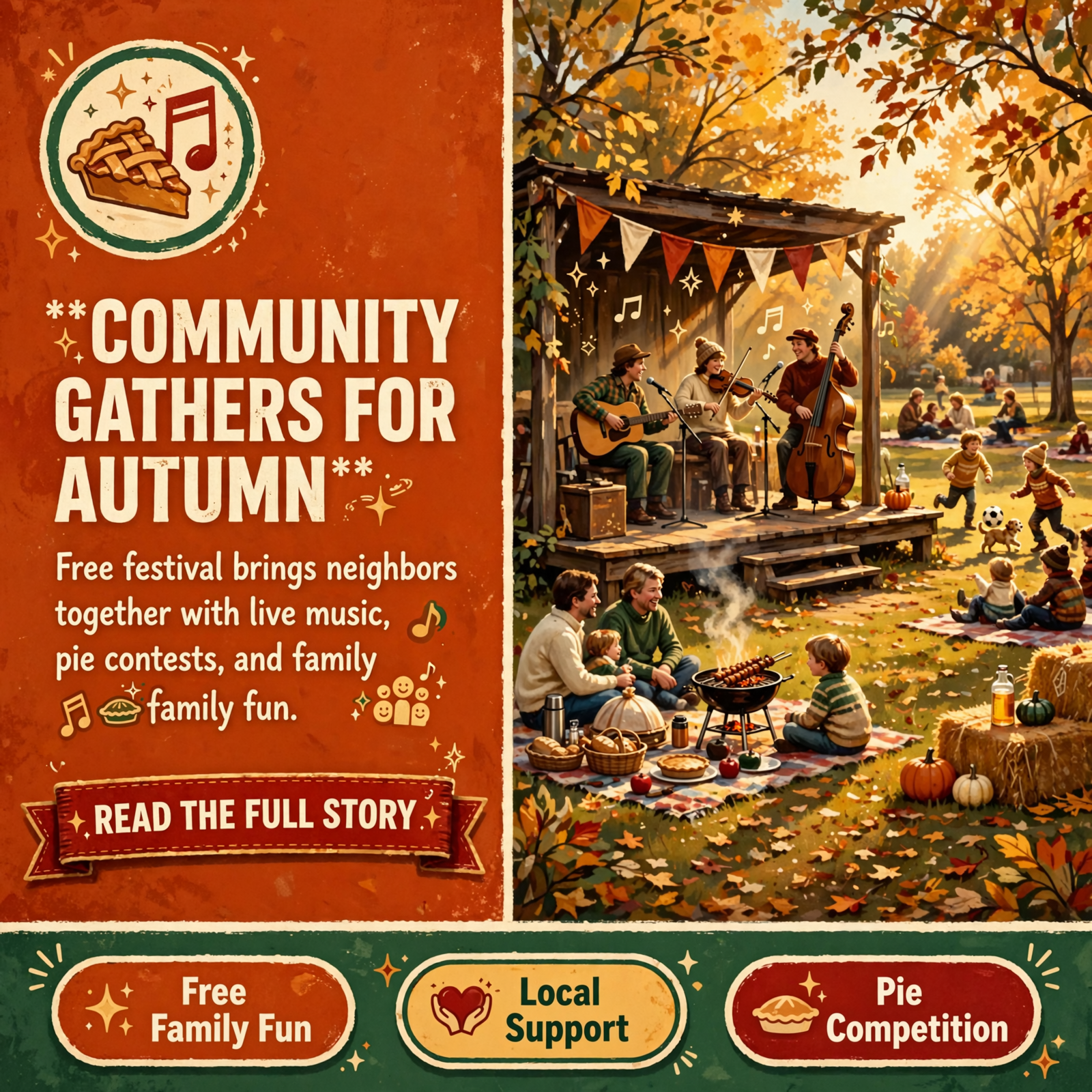 Featured image for "🎉 Free Fall Festival Comes to Whitwell Mountain This Saturday - Live Music, Pie Contest & Community Gathering"