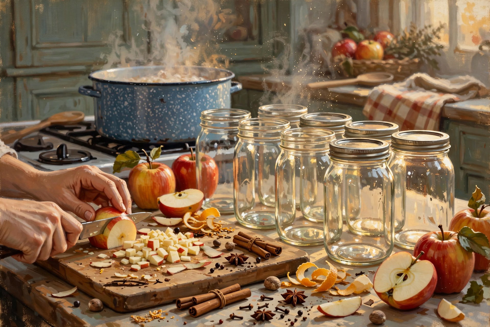 Illustration for 🫙 Put Up a Jar of Holiday Apple Relish at a UT Extension Canning Class