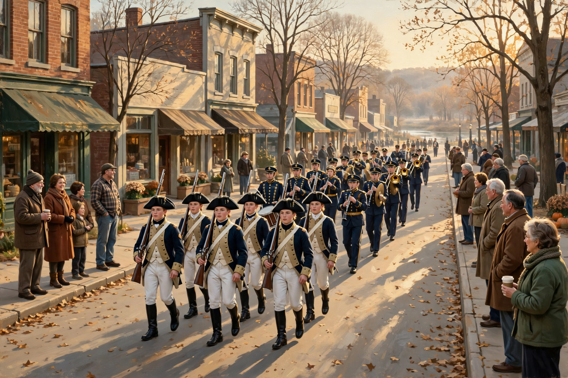 Illustration for 🎖️ Salute Veterans at Charleston's Small-Town Veterans Day Parade