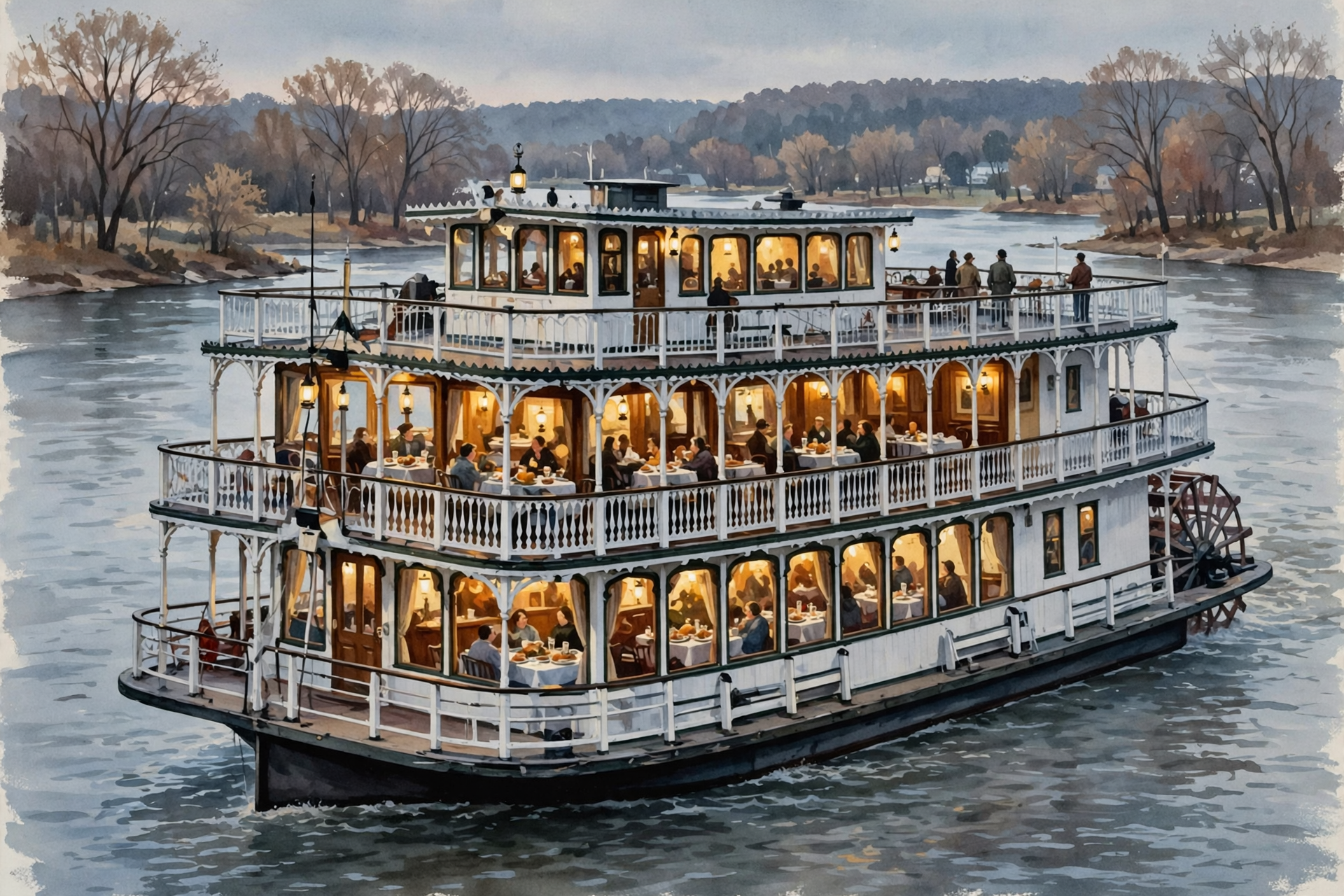 Illustration for 🦃 Eat Thanksgiving Dinner on the Tennessee River Aboard the Southern Belle