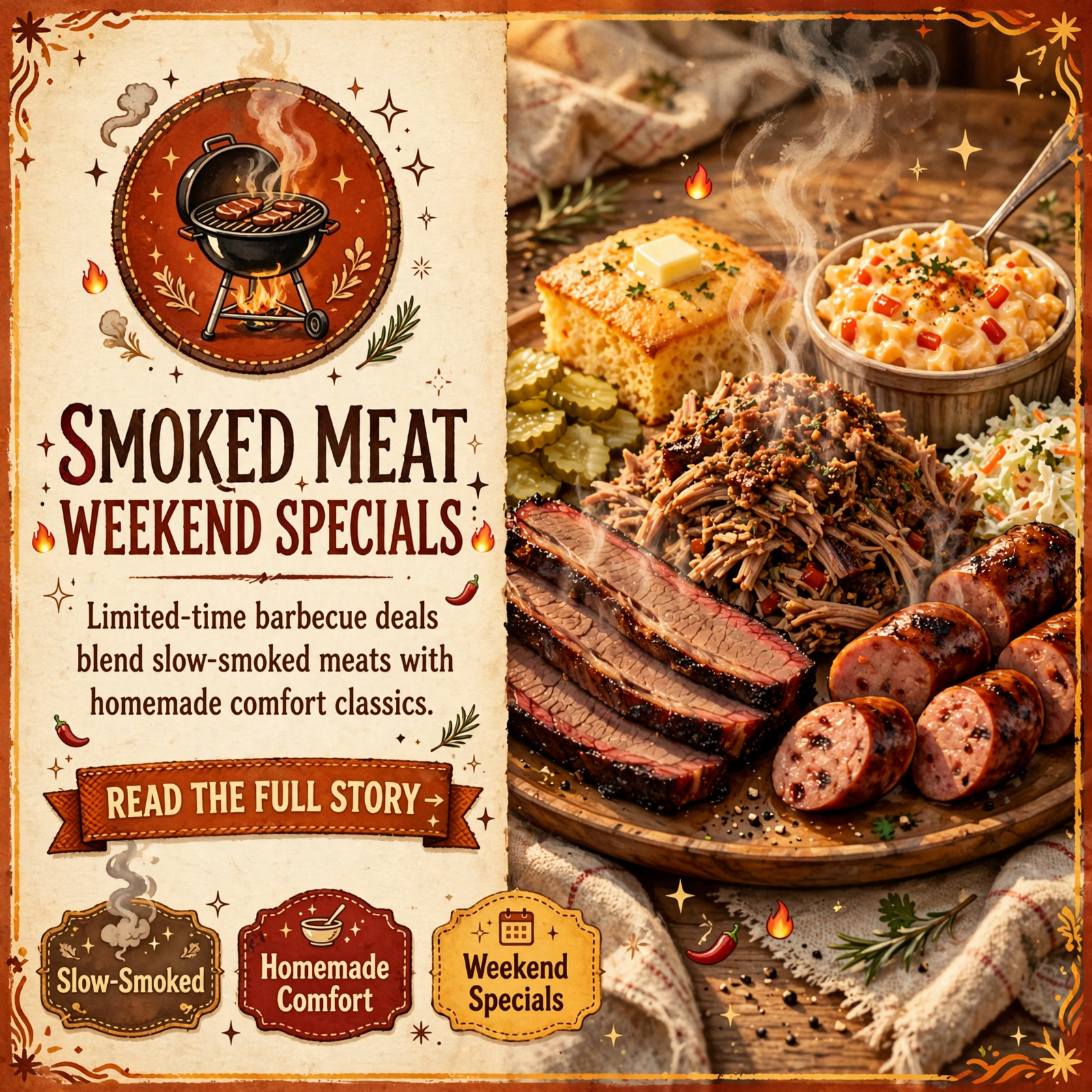 Featured image for "🍖 Off the Farm BBQ Brings Weekend Specials to Soddy Daisy - 3-Meat Combo & Comfort Food"
