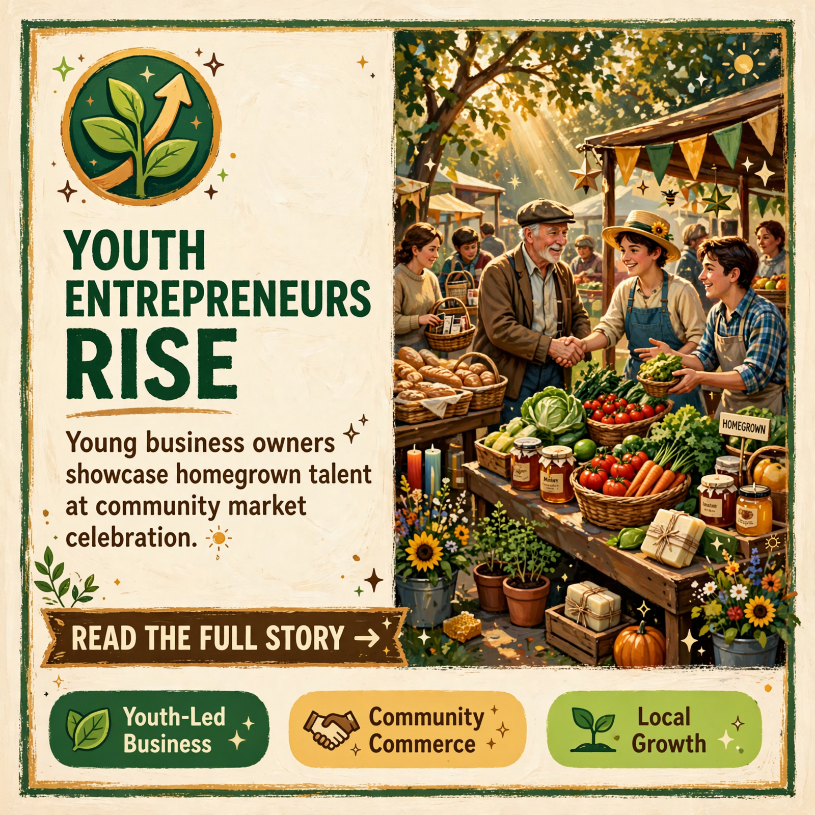 Featured image for "Young Entrepreneurs Day at Dunlap Farmers Market - Saturday, October 17 🎉"