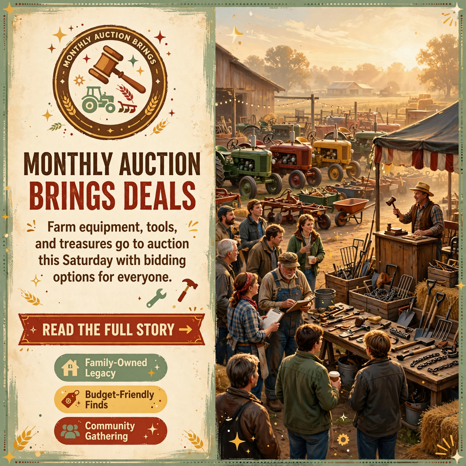 Featured image for "🚜 Monthly Equipment Auction Returns to Pikeville This Saturday"