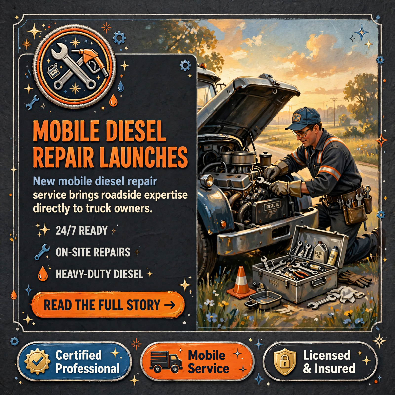 Featured image for "🔧 Mobile Diesel Repair Service Launches in Van Buren County"