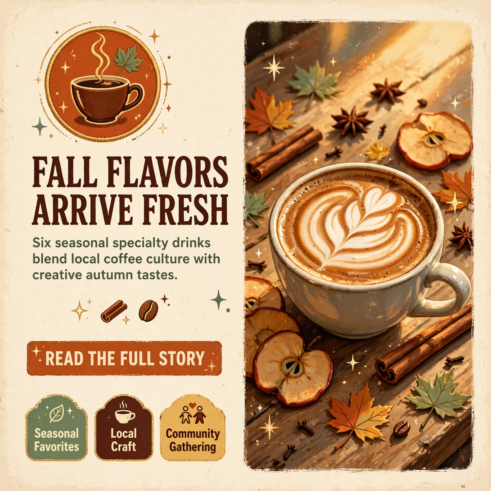 ☕ New Fall Drinks & Treats Arrive at Sun Valley Coffee Shop in Dunlap — Featured Image Featured image for "☕ New Fall Drinks & Treats Arrive at Sun Valley Coffee Shop in Dunlap"
