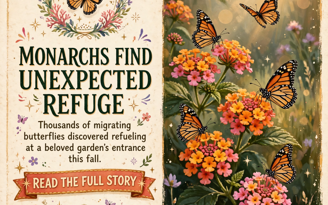 🦋 Monarch Butterflies Find Refuge in Lantana at Rock City Gardens on Lookout Mountain