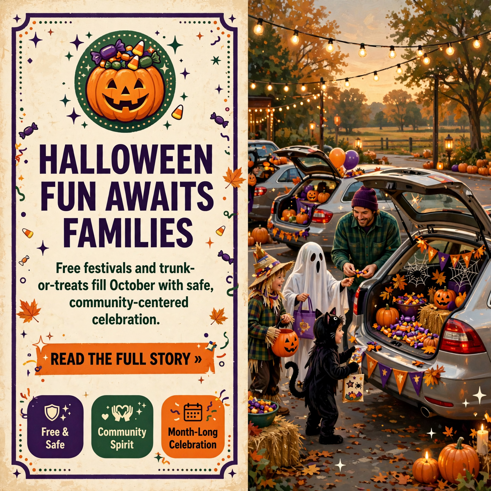 Featured image for "🎃 White County Halloween Events for Kids - Free Fall Festivals & Trunk-or-Treats Throughout October"