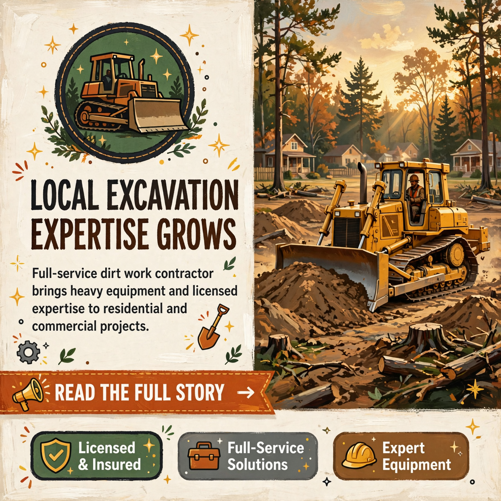 Featured image for "🛠️ Walker's Dirt Work Offers Full-Service Excavation for Dunlap-Area Residential and Commercial Projects"