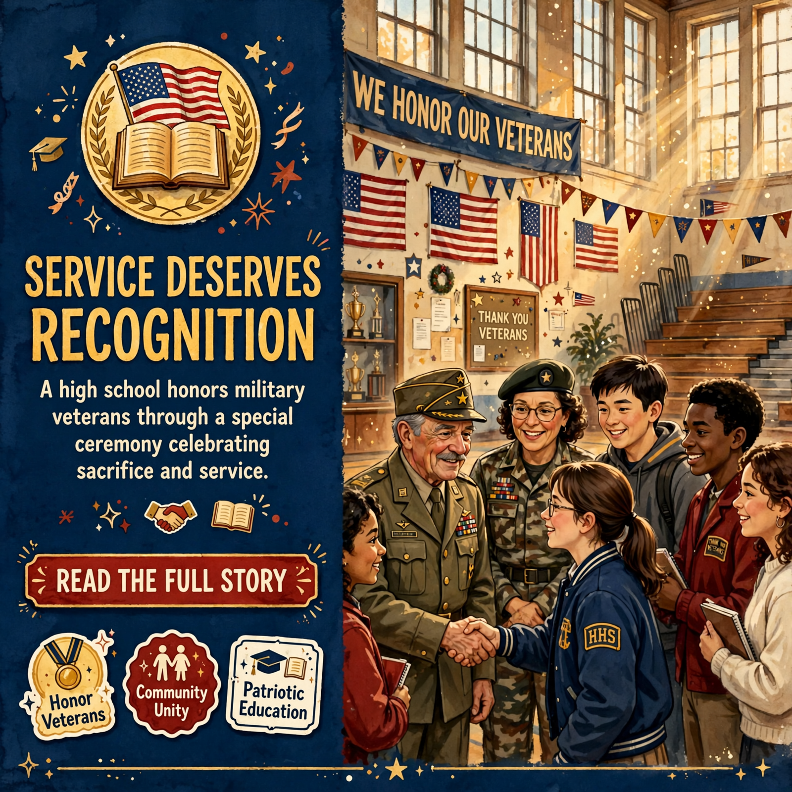 Featured image for "🇺🇸 Bledsoe County High School Honors Veterans with Special Roll Call Ceremony"
