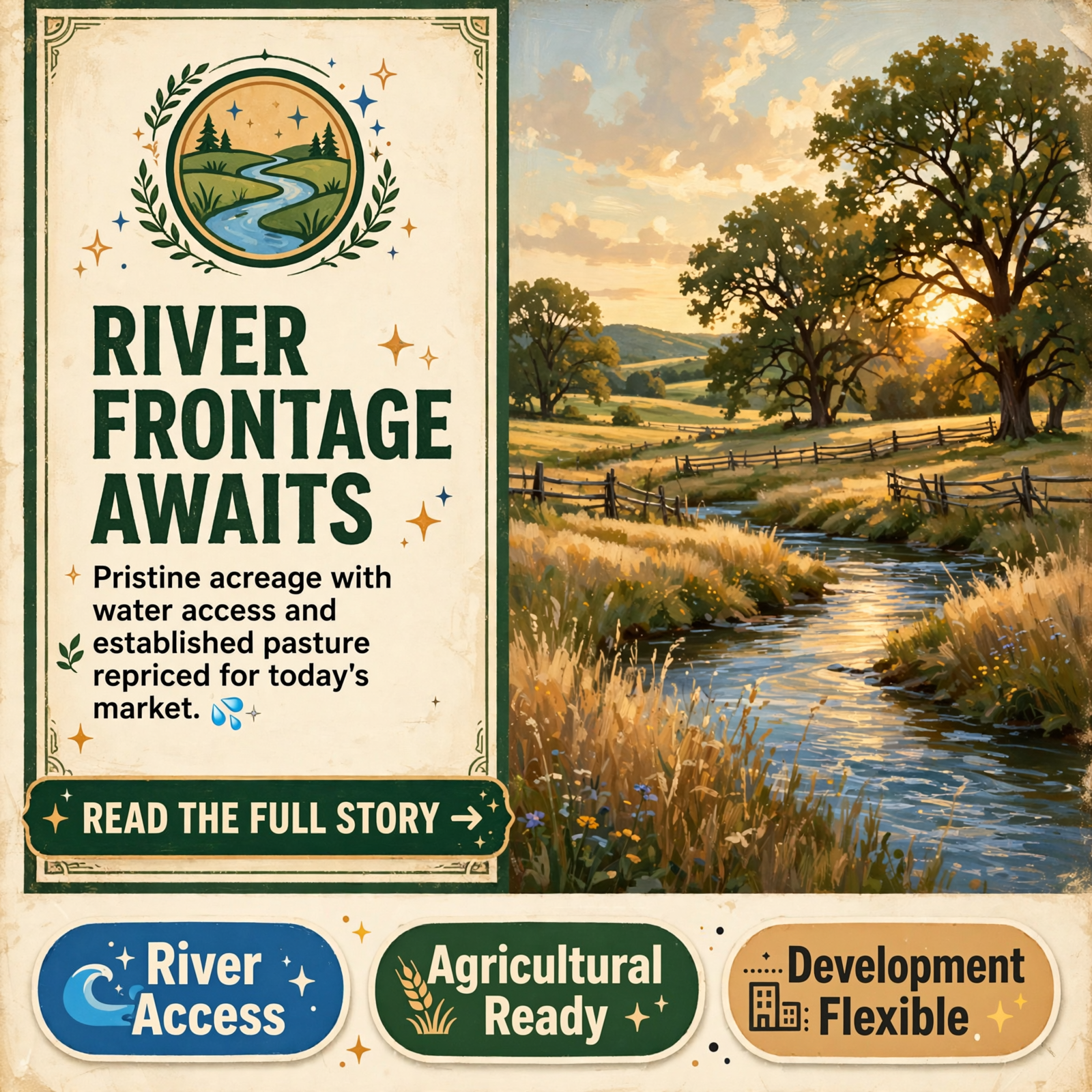 Featured image for "🏞️ 39.4 Acres with Sequatchie River Frontage Offered at New Price in Dunlap"