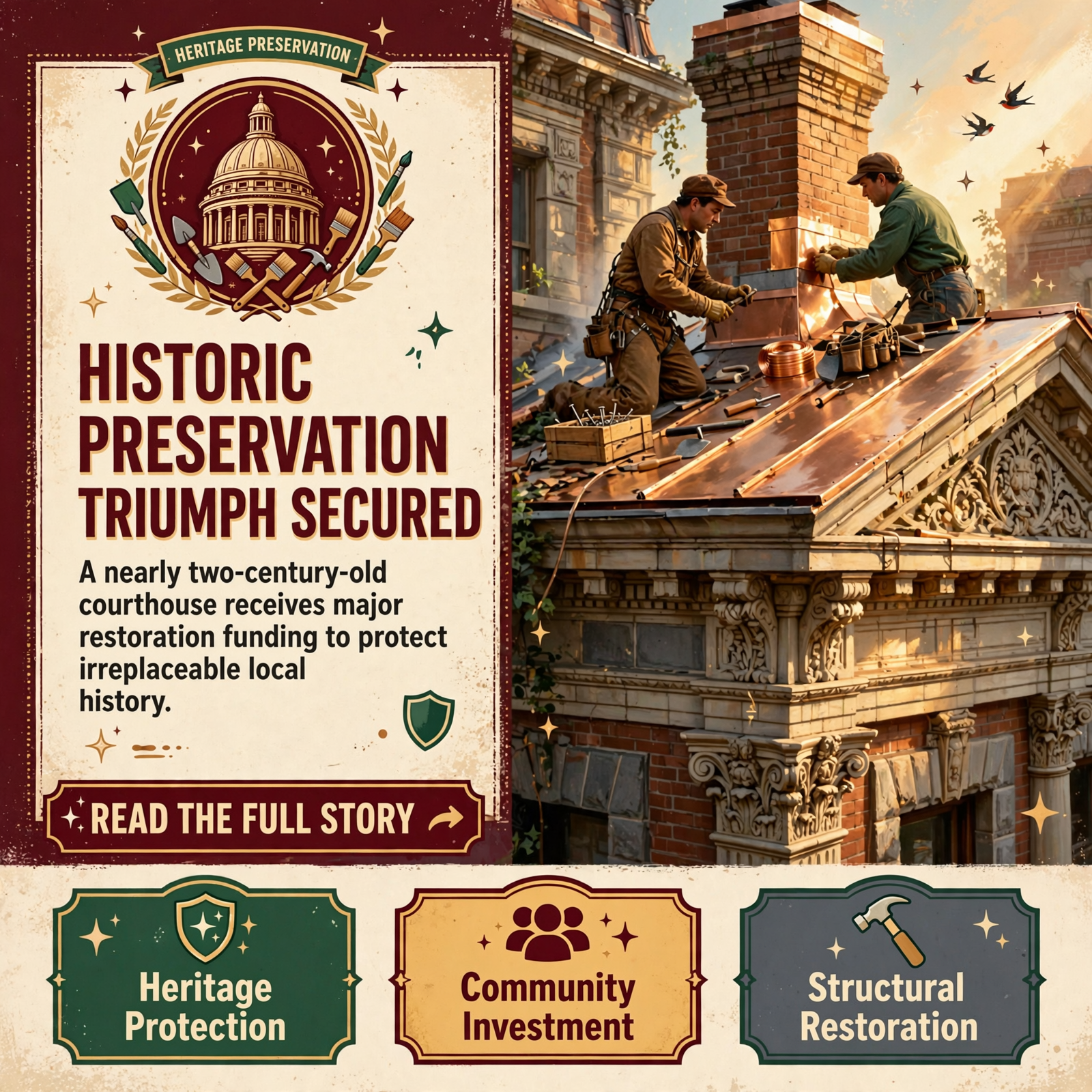 ποΈ Van Buren County Museum Secures $60,300 Grant for Historic Courthouse Restoration β Featured Image Featured image for "ποΈ Van Buren County Museum Secures $60,300 Grant for Historic Courthouse Restoration"