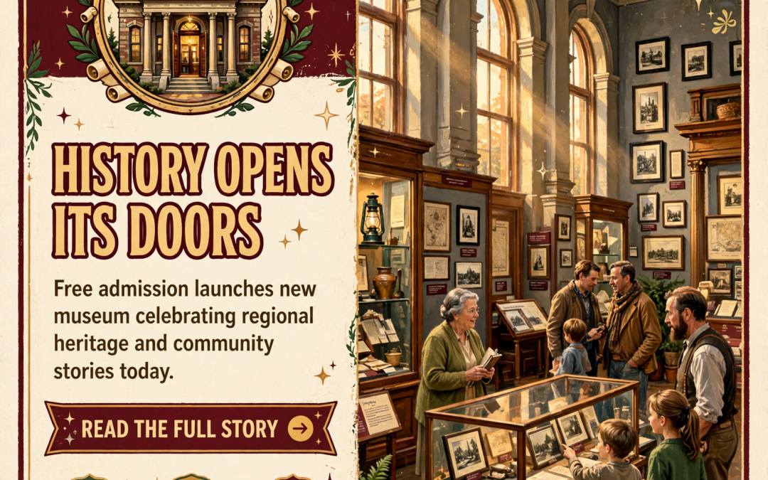 🏛️ Van Buren County Historical & Heritage Museum Opens Today in Spencer
