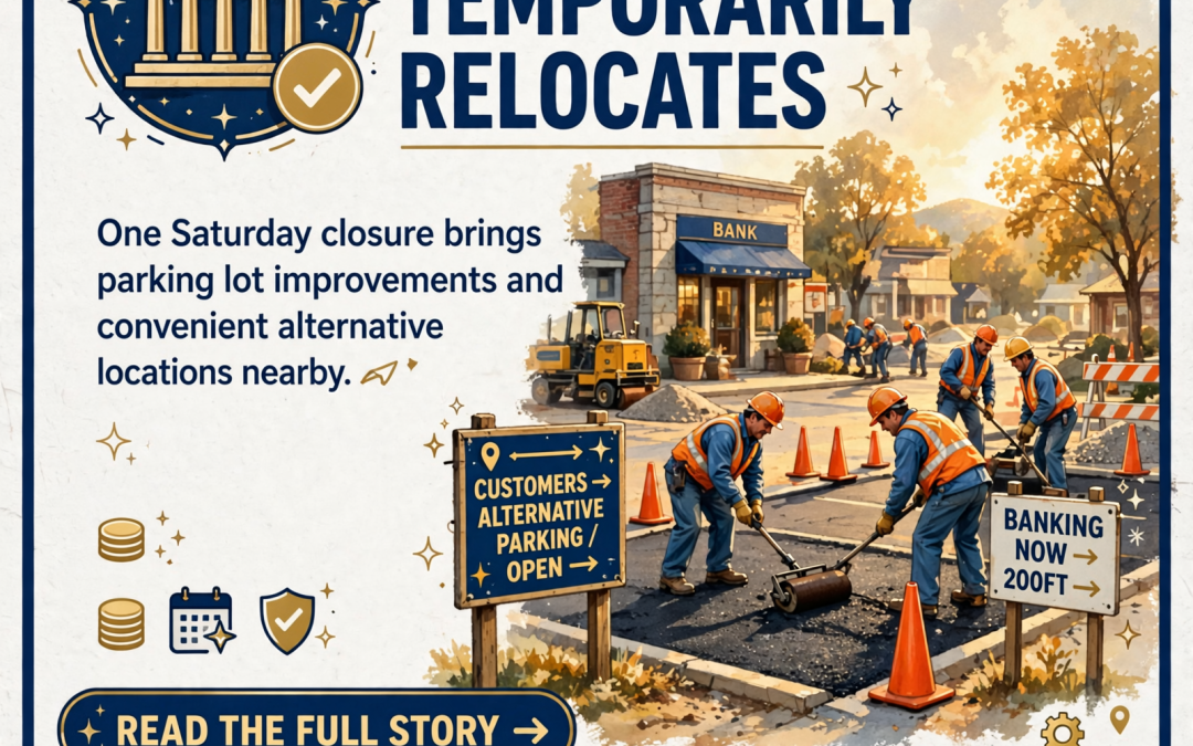 🏦 Citizens Tri-County Bank McMinnville Plaza Office Closes Saturday for Parking Lot Repairs