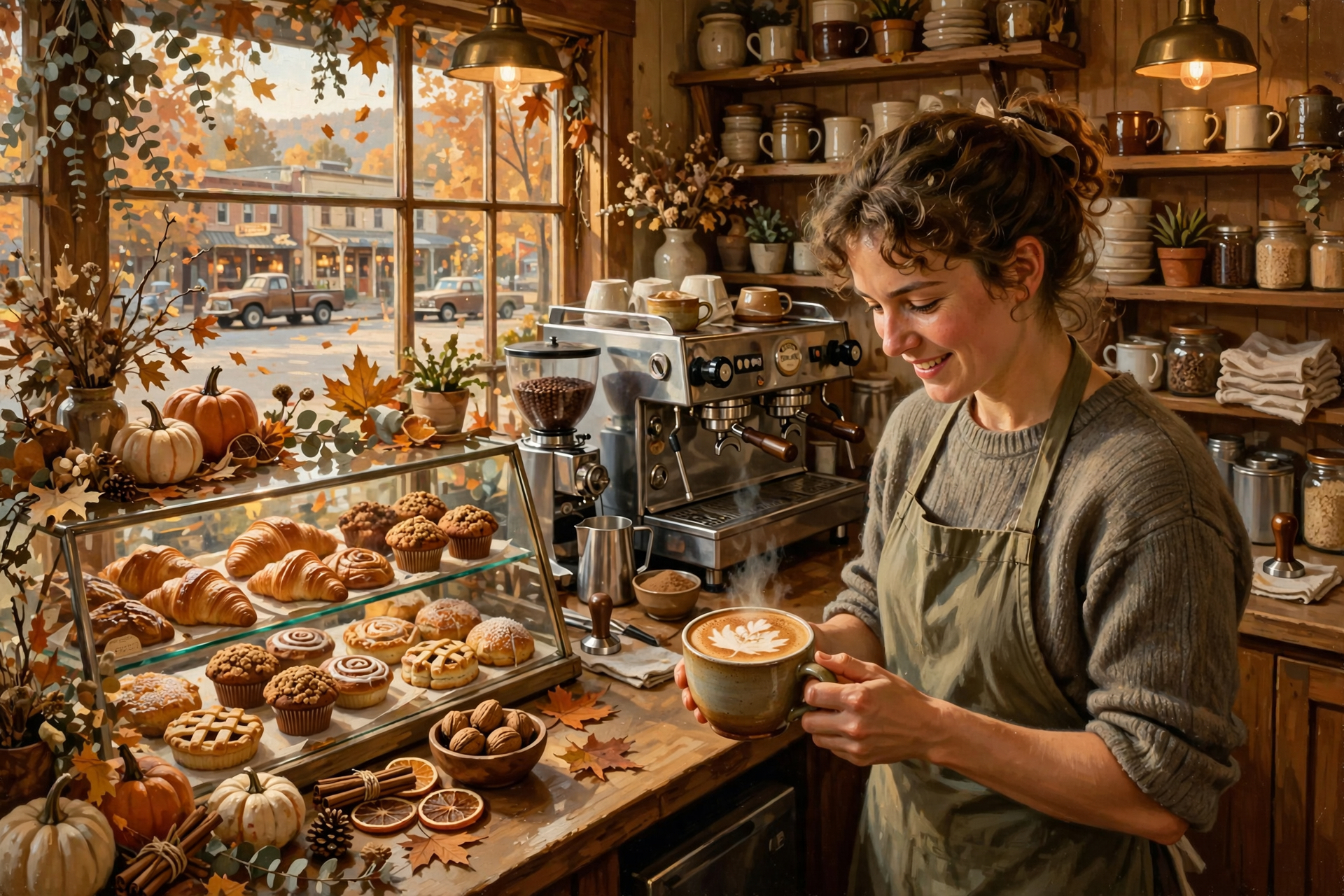 Illustration for ☕ Salted Maple and a Big Bad Wolf: Sun Valley Coffee Shop's New Fall Menu