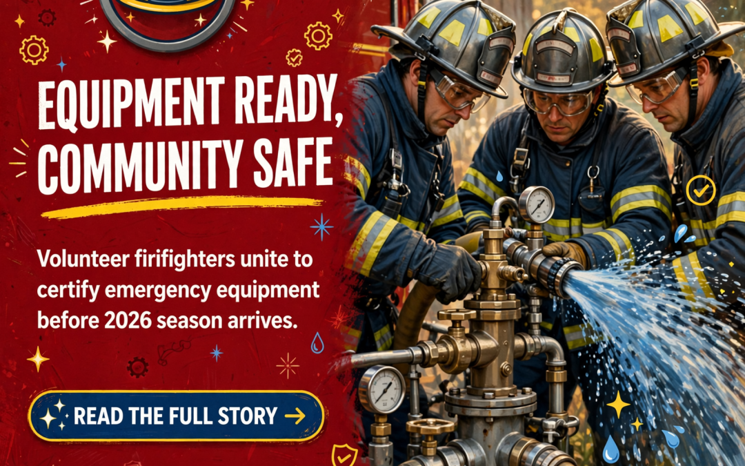 🚒 Three Fire Departments Team Up for 2026 Equipment Testing
