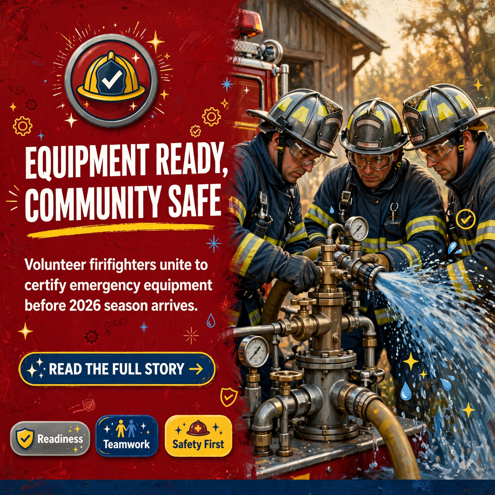 Featured image for "🚒 Three Fire Departments Team Up for 2026 Equipment Testing"
