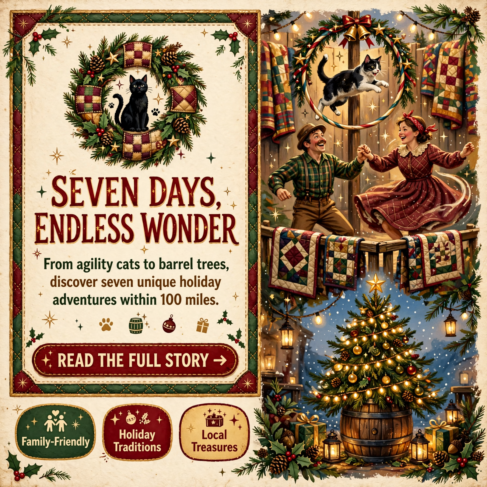 π§ Hundred-Mile Happenings: A Cat Show With a Costume Contest, a Square Dance Convention, a Christmas Quilt Walk and aβ¦ Featured image for "π§ Hundred-Mile Happenings: A Cat Show With a Costume Contest, a Square Dance Convention, a Christmas Quilt Walk and a Tree Built From 223β¦