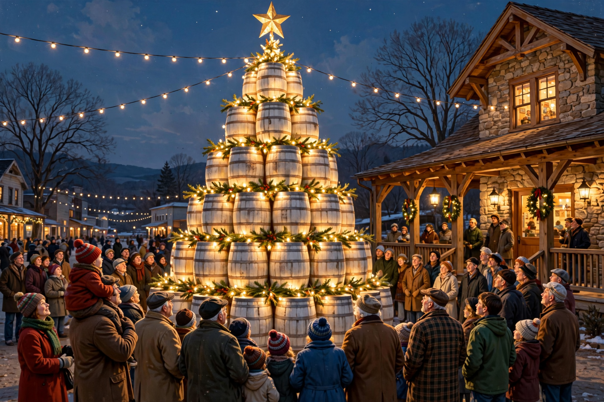 Illustration for 🛢οΈ Count Down to the 223-Barrel Christmas Tree in Lynchburg