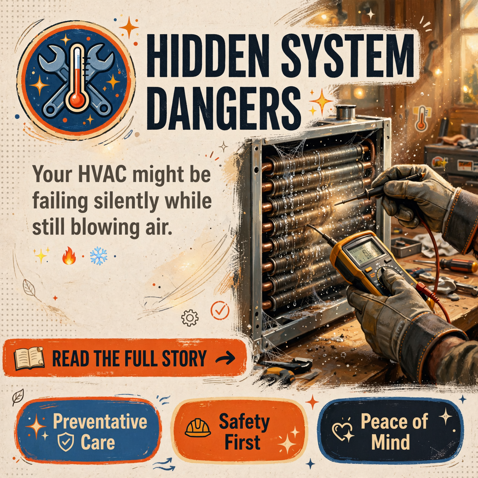 ๐ง Hidden HVAC Problems That Keep Running Anyway – What Homeowners Should Know โ Featured Image Featured image for "๐ง Hidden HVAC Problems That Keep Running Anyway - What Homeowners Should Know"