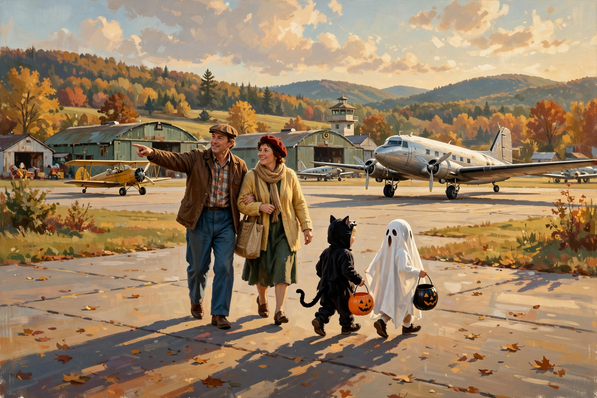 Illustration for 🧭 Hundred-Mile Happenings: Trick-or-Treat Among the Airplanes, a Free Record Market, a 150-Table Coin Show and a Drive-Thru Light Tunnel in Rome