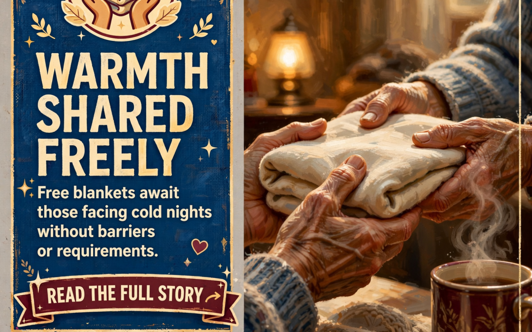 🛏️ Free Blankets Available for Those in Need as Cold Weather Approaches