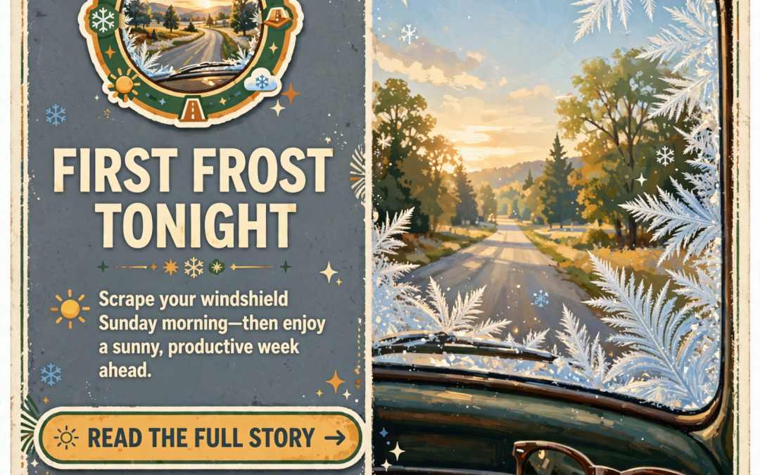 🚧 First Frost Tonight, Paving Around St. Elmo and an I-24 Ramp That Reopens Monday: Your Roads & Commute Report