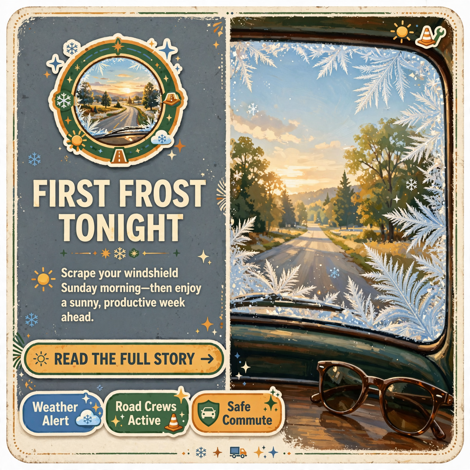 π§ First Frost Tonight, Paving Around St. Elmo and an I-24 Ramp That Reopens Monday: Your Roads & Commute Report ββ¦ Featured image for "π§ First Frost Tonight, Paving Around St. Elmo and an I-24 Ramp That Reopens Monday: Your Roads & Commute Report"