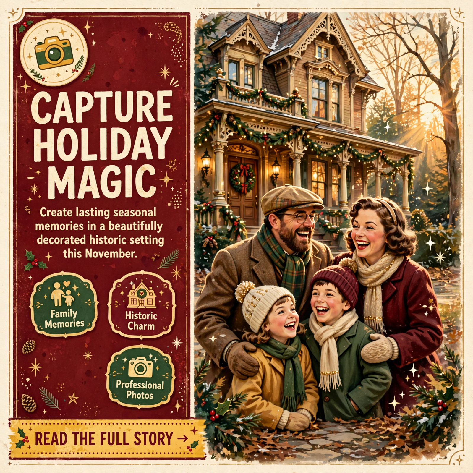 Featured image for "📸 Family Holiday Photo Day at Whistlestop Manor - November 22"