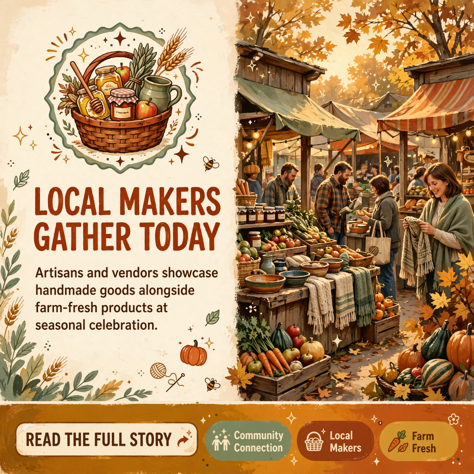 Featured image for "🎨 Fall Festival Brings Artisans and Vendors to Chestnut Oaks Farm Store & Kitchen in Sparta"