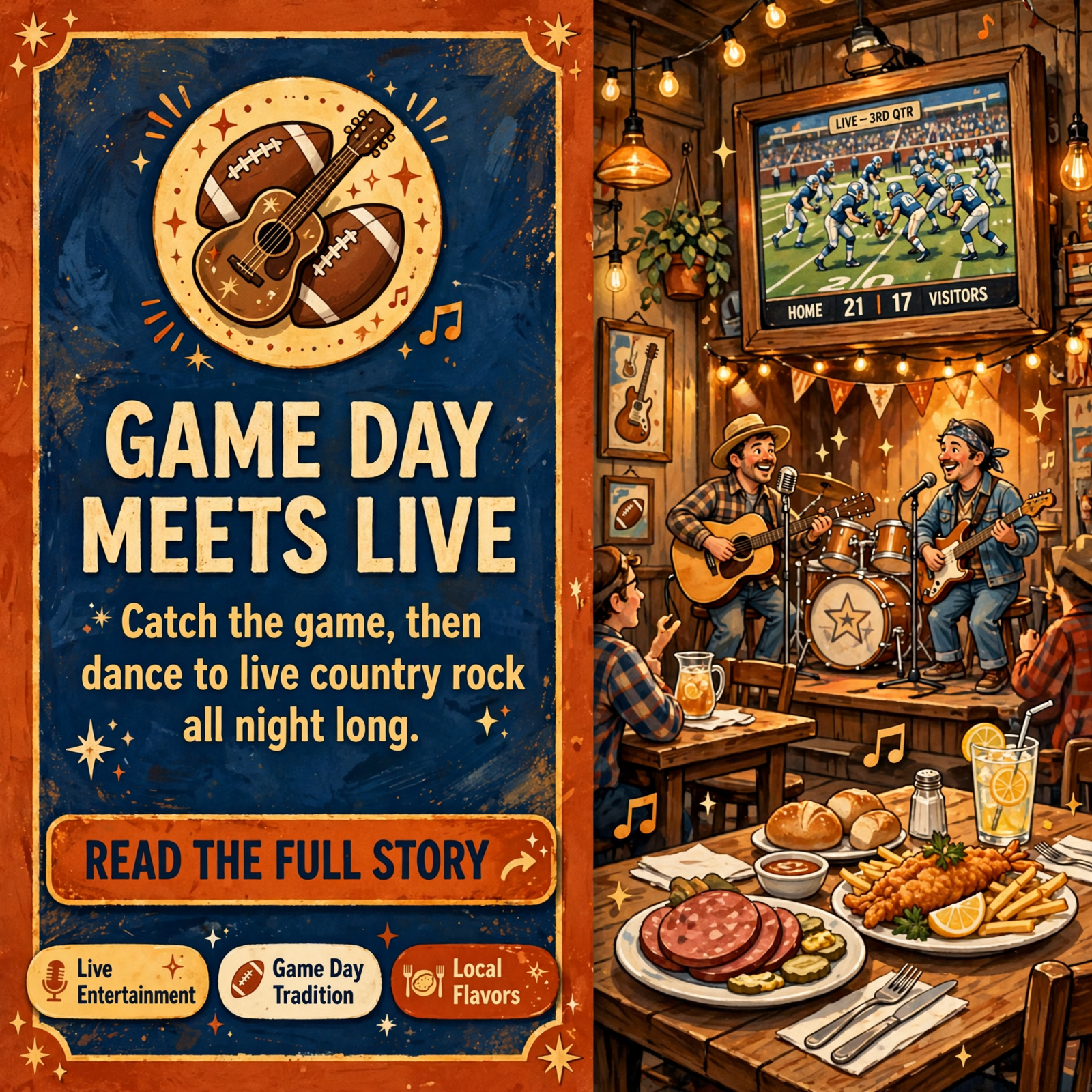 Featured image for "🎸 Live Music & Game Day at The Ugly Mug Bar & Grill in Spencer"